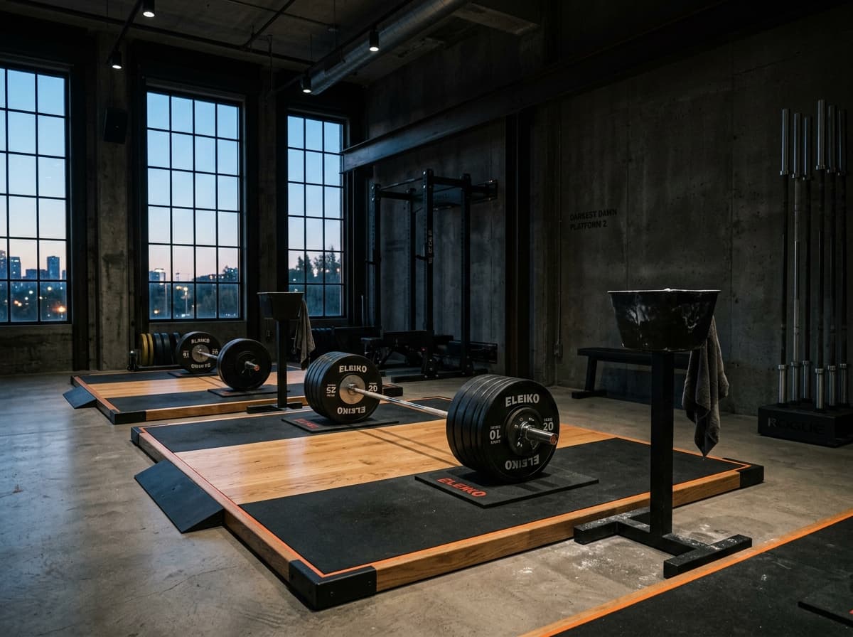Fitlat main lifting platforms at 6am